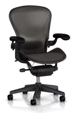 Herman Miller Classic Aeron Chair-Aluminum Size B Rear tilt Lock forward tiltlumbar support gaming chair office chair furniture