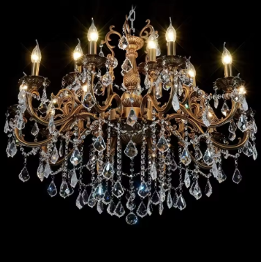 Crystal Chandeliers Contemporary Chandelier Island Lighting 15 Lights Candle Pendant Ceiling Light Fixture Hanging Chandeliers