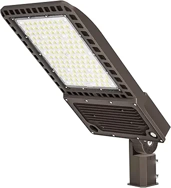 400W LED Parking Lot Light, 60000LM Pole Lights Outdoor with Dusk to Dawn Photocell 5000K IP65 100-277V, 150LM/W Commercial Lights for Stadium, Roadway