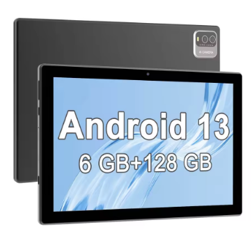 Android 13 Tablet 2024 New 10-inch Tablet 6GB+6GB RAM + 128GB ROM + 1TB Expansion, RK3562 Quad Core, 2.4G/5G WiFi Tablet