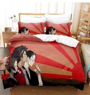 Anime Samurai Champloo Bedding Set Duvet Cover Bedroom Comforter Covers Single Twin King Size Quilt Cover Home Textile