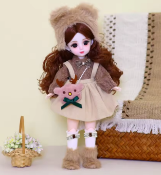 1/6 SD 30cm Bjd Doll with Clothes Attractive Eyes with Wig Make Up Princess Dress Up BJD Dolls Elegant Anime