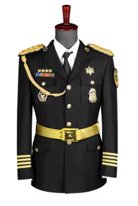 Hot Sale Standard Uniform Black Clothes Men American Formal Attire Suits High Quality Security Guard Uniform Suit