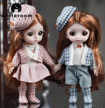 NEW Mini Dolls Princess Clothes BJD Student Girl Doll Toys For Girls Kids Gifts Cute Baby OB11 Surprise Girl Toy Cute Free 16cm