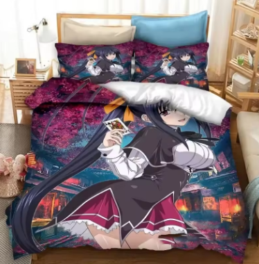Anime High School DxD Bedding Set Duvet Cover Bedroom Comforter Covers Single Twin King Size Quilt Cover Home Textile