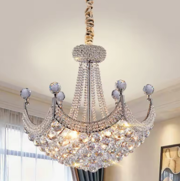 New European Luxury Crystal Chandelier Living Room Bedroom Dining Room Villa Aisle Personalized Lantern Corridor Led Chandelier